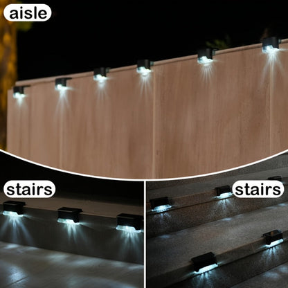 Solar Step Lights Outdoor LED Stair Lights Solar Powered for Stairs Steps Fence Deck Railing for Entryways, Bedrooms and Living Spaces