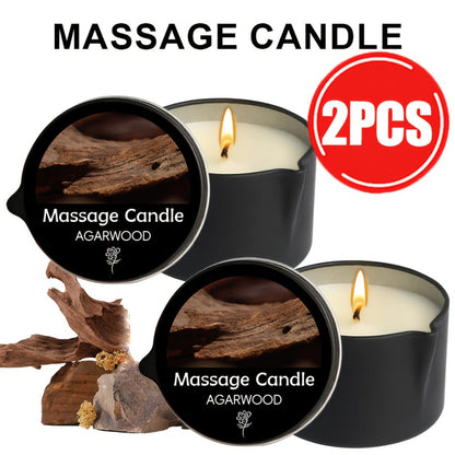 Luxury Soy Wax Candle 2-in-1 Massage Body Oil Essential Oil 20+ Scents 1pc 2pcs 6pcs Warm Moisturizing Lotion Spa Nail Salon Wedding