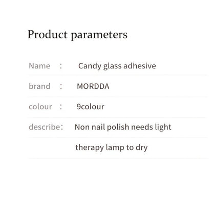 Gel Nail Polish 9-Color Candy-Glass Set with Translucent Gradient Finish and Fall-Winter Shade Palette for Nail Art