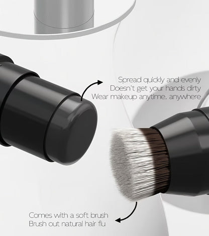 Root Touch-Up Hair Color Pen with Brush Applicator, Instant Gray & White Hair Coverage, Plant Squalane Nourishing Formula