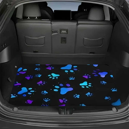 Car Trunk Mat Cargo Liner – Waterproof Non-Slip Trunk Floor Mat with Pattern Designs to Protect Vehicle Interior from Dirt