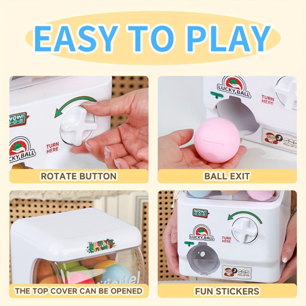 Gachapon Machine for Home, Mini Capsule Toy Vending Machine Novelty Gift for Kids Adults Couples Anniversary Birthday Party Christmas