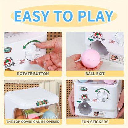 Gachapon Machine for Home, Mini Capsule Toy Vending Machine Novelty Gift for Kids Adults Couples Anniversary Birthday Party Christmas