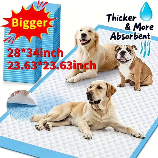 Super Absorbent Dog Pee Pads Buy More Save More – Thickened Leak-Proof Training Pads for Medium & Large Dogs | 80-Count 23x23" or 100-Count