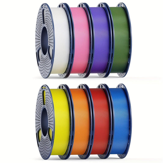 3D Printer Filament SUNLU PLA 1.75mm Eight-Roll Bundle with 250g Spools and Eight Color Options