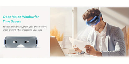 Eye Massager with Heat SKG E3 PRO Portable - Music Playback Built-In Vision Window Eye Relaxation Mask for Eye Strain