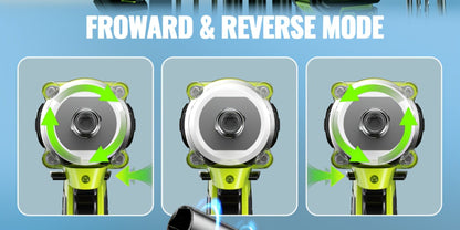 Cordless Impact Wrench Brushless Motor 3-in-1 High Torque, Rechargeable Battery, Design, Variable Speed