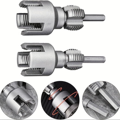 Pipe Thread Cutting Tool, High-Speed Steel Electric Drill Compatible PVC & Steel Pipe Threader