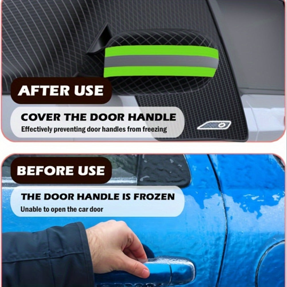 Car Windshield Snow Cover & Frost Shield 102" x 45" – Magnetic Windshield Cover with Side Window Protection for All Seasons