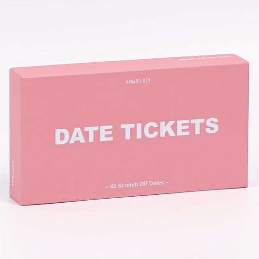 Date Night Scratch Off Cards for Couples 42pcs – Romantic Ideas Anytime Day & Night, 3 Color Tickets, Fun Couple Activity Game