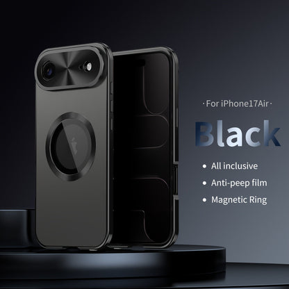 iPhone Anti-Spy Magnetic 2-in-1 Phone Case with All-Round Lens Protection – Complete Drop Protection Cover for iPhone 12 13 14 15 16 Pro Max