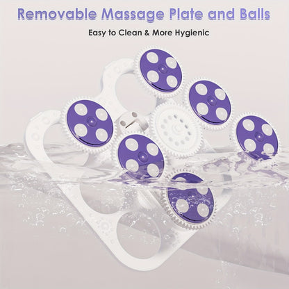 Foot Spa Massager Collapsible with Heater & Temperature Control – Foot Bath with Bubbles, 6 Massage Rollers, Vibration