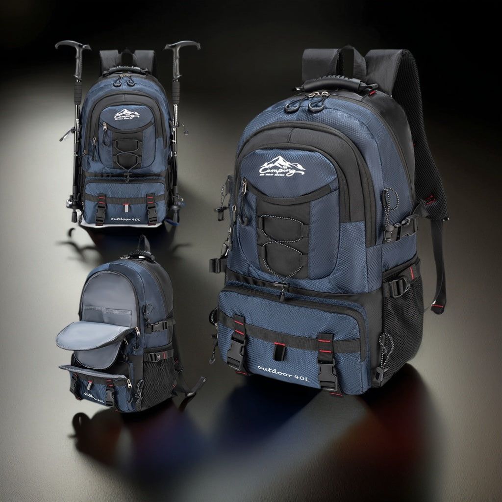 40 L Outdoor Backpack with Pictured 50 x 31 x 25 cm Size, Multi-Pocket Layout and Four Colors