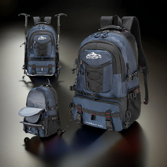 40 L Outdoor Backpack with Pictured 50 x 31 x 25 cm Size, Multi-Pocket Layout and Four Colors