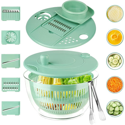 Salad Spinner Large 3-in-1 with 5-Blade Slicer & Egg Yolk Strainer with the Listed Color, Size or Set Options for Everyday Carry