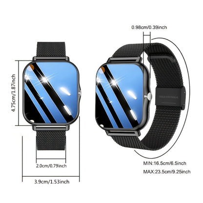 Smartwatch with Calling, Heart Rate and Sleep Displays, Sport Modes and Magnetic Charging for Daily Wear