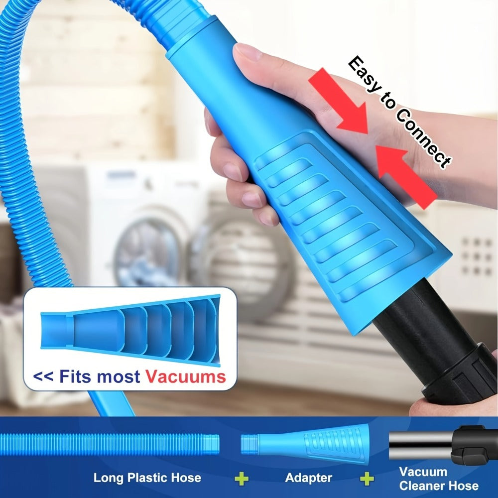 Dryer Vent Cleaner Kit Vacuum Hose Attachment Lint Remover Brush Flexible Dryer Duct Cleaning Tool for Removing Lint Debris Blockage