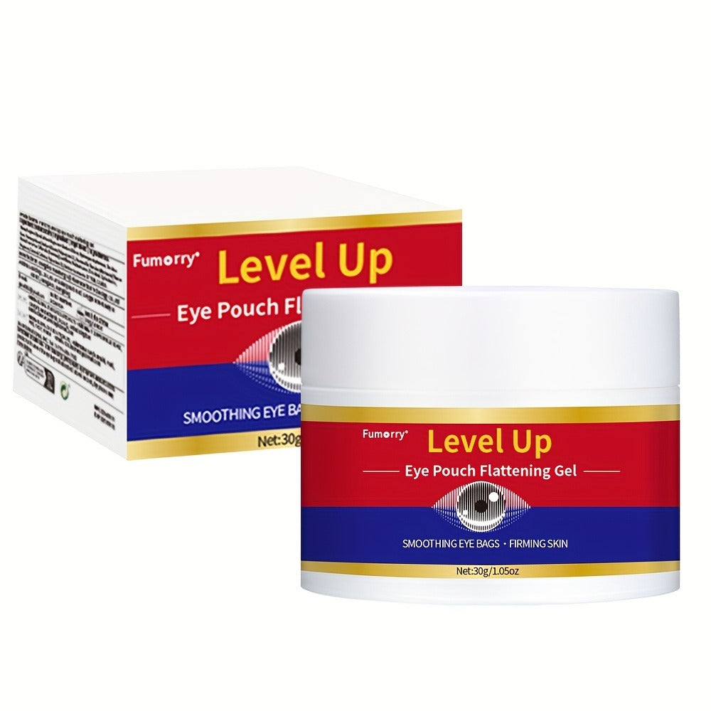 Level Up 30g Eye Cream Gel in a Wide Cosmetic Jar with Smooth Applicator-Style Container Design