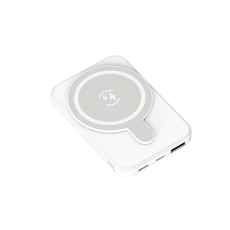 Power Bank Magnetic 5000mAh or 10000mAh with 5W Wireless Charging, LED Display and Dual Inputs