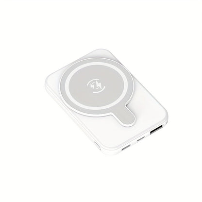 Power Bank Magnetic 5000mAh or 10000mAh with 5W Wireless Charging, LED Display and Dual Inputs