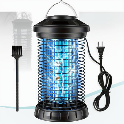 Cylindrical Electric Insect Zapper with 4200V Grid, Hanging Handle, Power Cord and Cleaning Brush