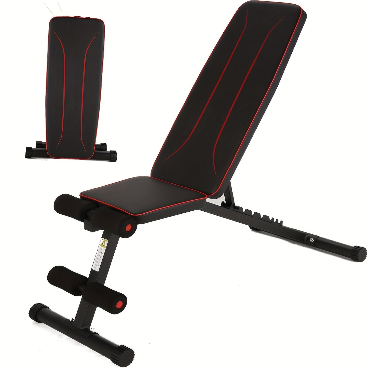 Adjustable Weight Bench Set – Foldable Home Gym Workout Bench with Squat Rack, Leg Developer & Preacher Curl Pad | 3-Second Fast Fold