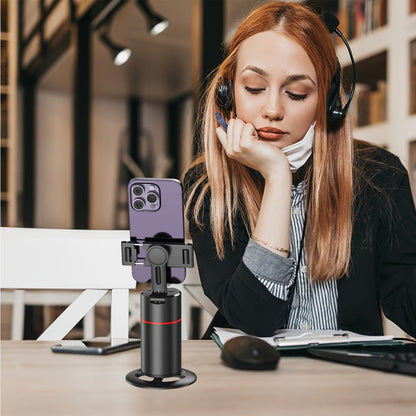 Gesture Control Auto Face Tracking Tripod with 360° Rotation & Wireless Remote No App Required