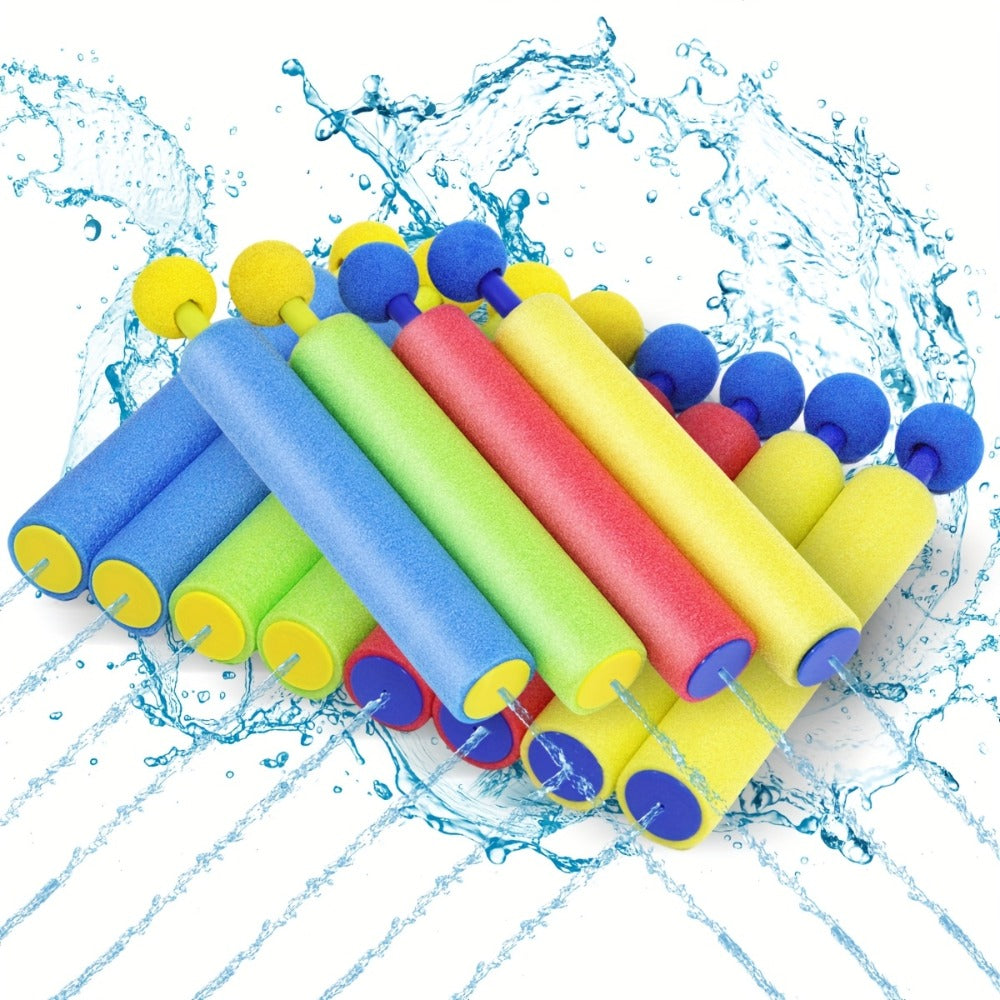 Squirt Water Gun Bulk Pack 6/12/18 Pack for Kids - Colorful Foam Shaft Water Soaker Blaster