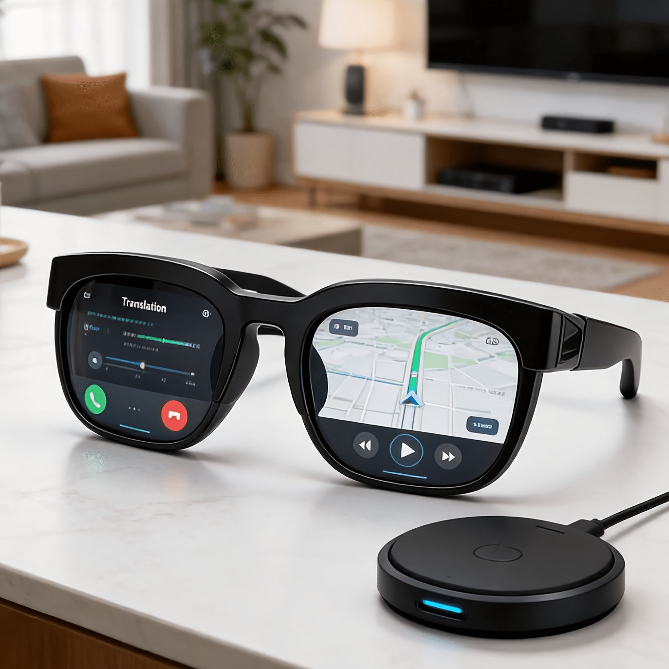 AI Translation Glasses 160 Languages Real-Time Simultaneous Interpreter, Meeting Transcript & AI Summarization