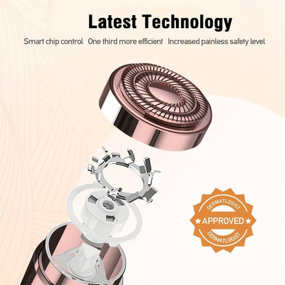 Electric Shaver for Women USB Rechargeable Epilator Hair Remover Face Bikini Legs Arms, for Everyday Face, Beard and Body Grooming