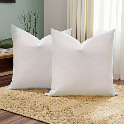 Pillow Inserts Square Indoor Outdoor Decorative Cushion Filling – Woven Fabric 200g+ Stuffing for Throw Pillows Couch Sofa Patio, White