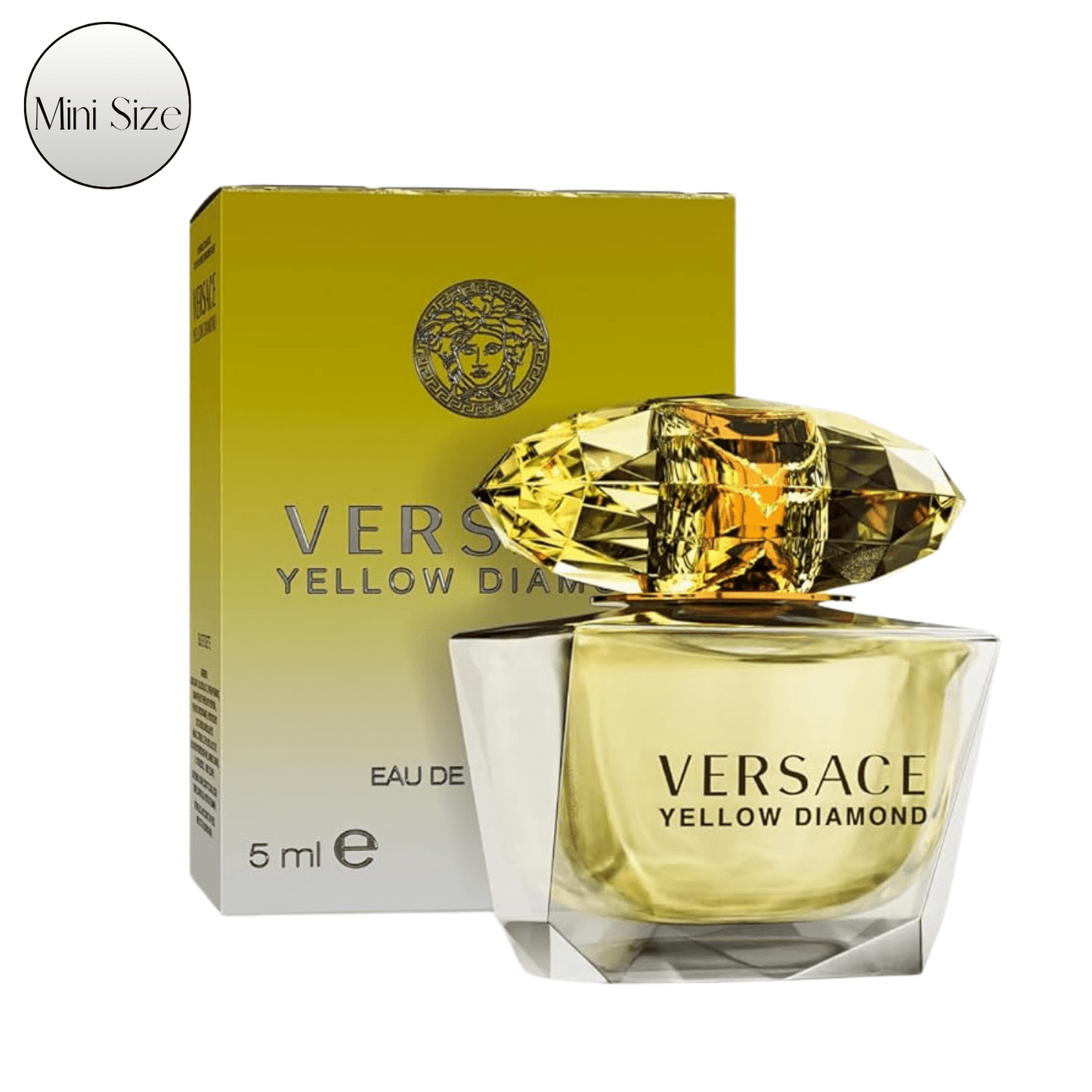 Versace Yellow Diamond Mini Perfume EDT 5ml Travel Size Floral Fruity Eau de with the Listed Color, Size or Set Options for Everyday Carry