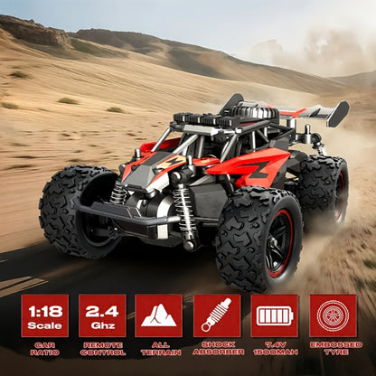 High-Speed RC Off-Road Car 40km/h 4WD Remote Control Climbing Truck with Battery, Outdoor Racing Vehicle for Boys Kids Teens Ages 8+