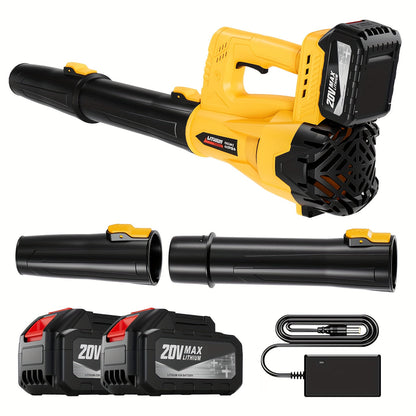 Cordless Leaf Blower, Battery Powered Lawn Yard Snow Pet Hair for Garden, Patio and Yard Use