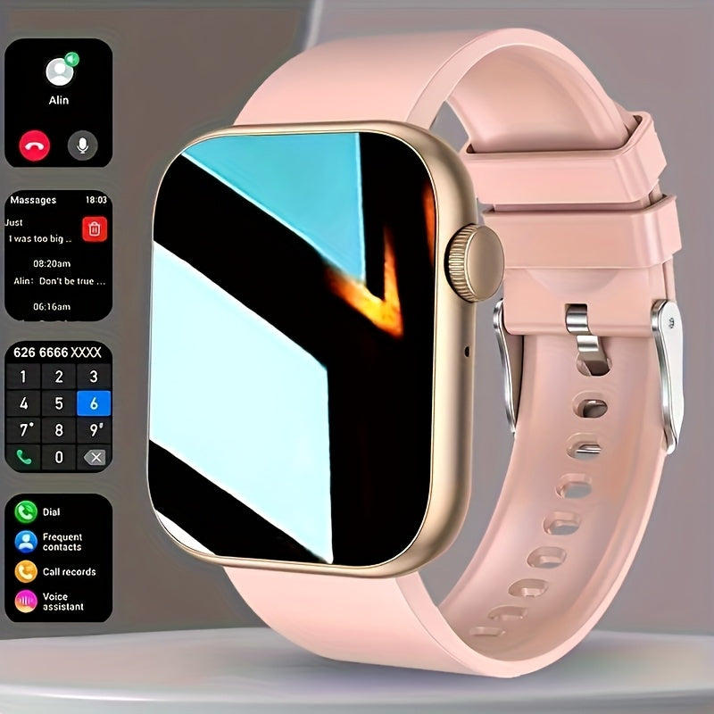 Smart Watch Fitness Tracker 2.01" Touchscreen – Dual Strap, HD Bluetooth Calls, 100+ Functions, Step & Calorie Tracking