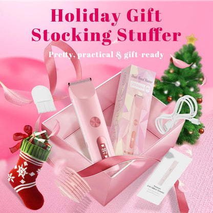 Electric Shaver for Women 4-in-1 Rechargeable Grooming Kit – Painless Hair Remover Eyebrow Trimmer Nose Hair Bikini Trimmer
