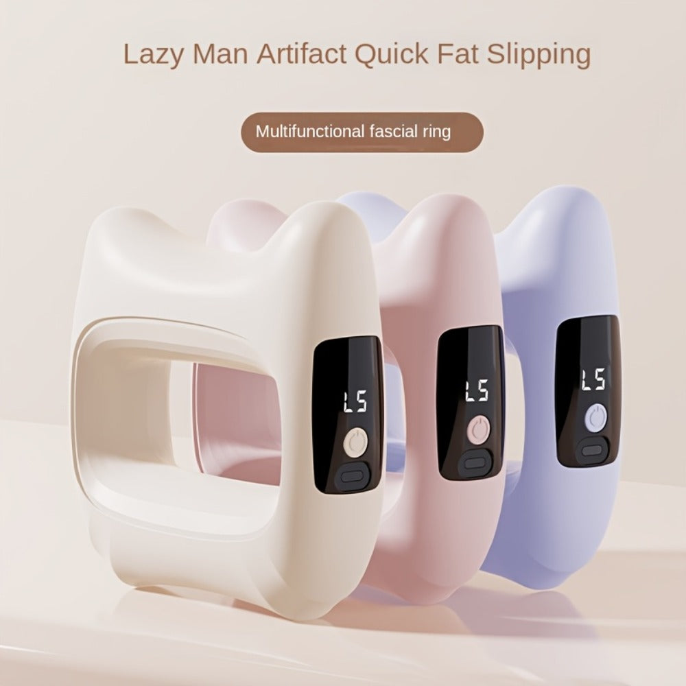 Massage Ring Fascia Massager – Mini Neck Waist & Full Body Muscle Relaxing Ring with Massage Belt, Multi-Function Fitness Relaxation Tool
