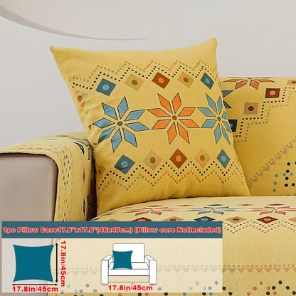 Sofa Cover Bohemian Chenille Jacquard Knit Sections for Seat, Armrest or Backrest with Model-Specific Size and Color Options