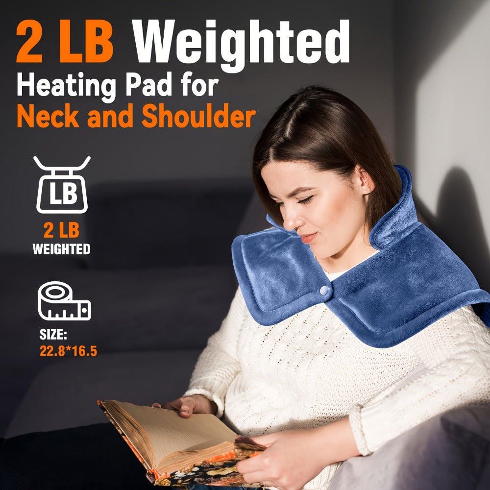 Graphene Heating Shawl Wrap Blanket - Ultra- Coral Fleece Temperature-Regulating Neck Back Shoulder Warmer