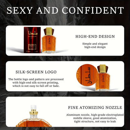 Oud Perfume for Men Arabian Dubai Fragrance Oil Sophisticated Scent Musk Amber Sandalwood for Bath Time, Home Spa and Personal Care