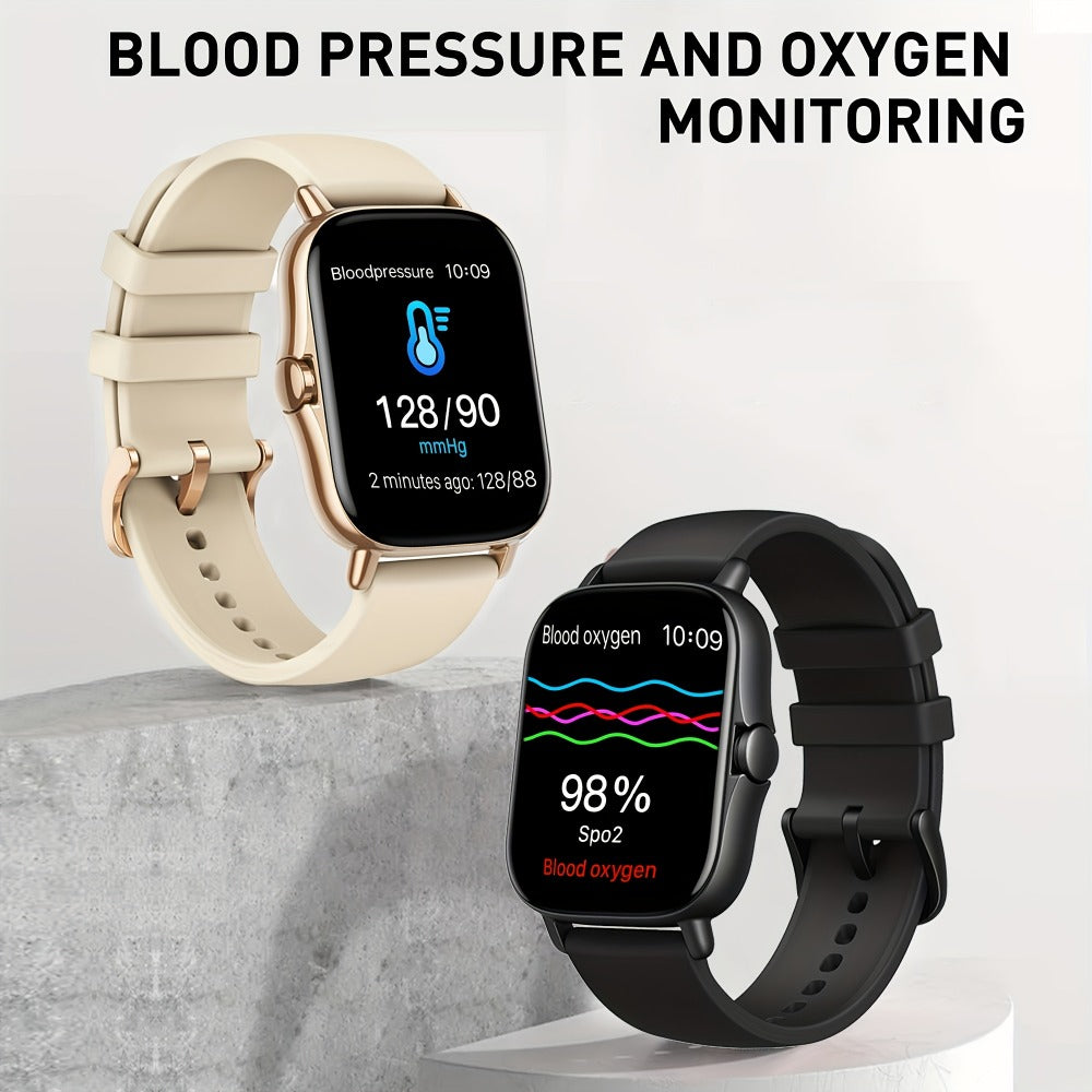 Smartwatch Large Screen with Bluetooth Calling, Unisex Bluetooth, Message Reminder, Multiple Sport Modes, Heart Rate and Sleep Readouts