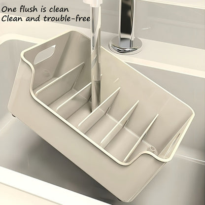 Seasoning Box Kitchen Organizer Transparent Detachable Rack with Adjustable Compartments for Countertop