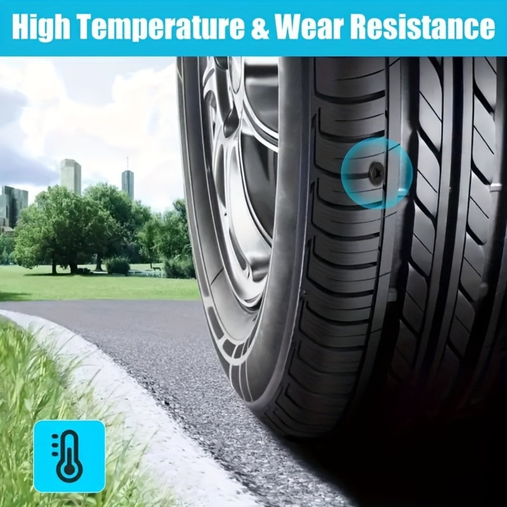 Tire Repair Kit 42pcs – Car Tubeless Tire Plug Kit with Emergency Tools, Patches & Sealant for Quick Flat Tire Fix on Cars Trucks SUVs