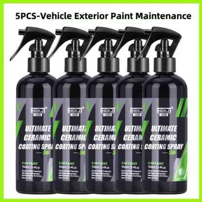 Car Ceramic Coating Spray by HGKJ with 100ml and 300ml Bottle Options for Exterior Paint Application