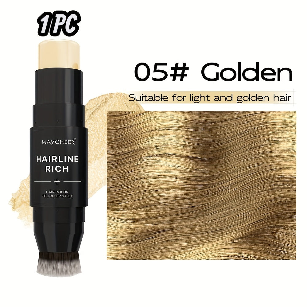 Root Touch-Up Hair Color Pen with Brush Applicator, Instant Gray & White Hair Coverage, Plant Squalane Nourishing Formula