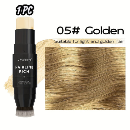 Root Touch-Up Hair Color Pen with Brush Applicator, Instant Gray & White Hair Coverage, Plant Squalane Nourishing Formula