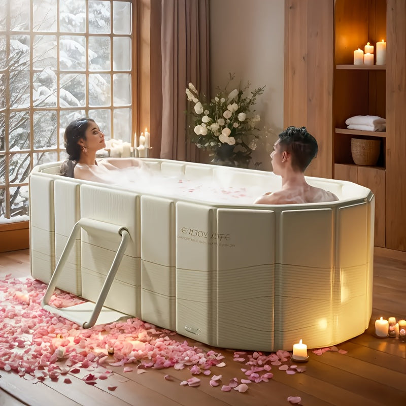 Portable Hot Tub Foldable for Garden, Patio and Yard Use, with the Listed Configuration, for Everyday Use and Organized Storage