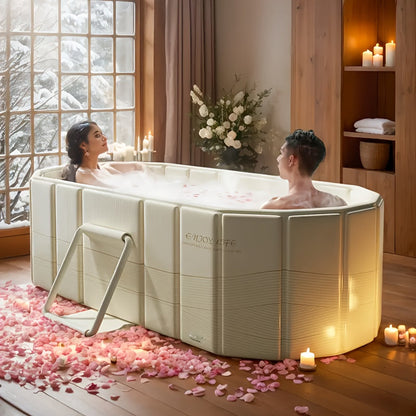 Portable Hot Tub Foldable for Garden, Patio and Yard Use, with the Listed Configuration, for Everyday Use and Organized Storage