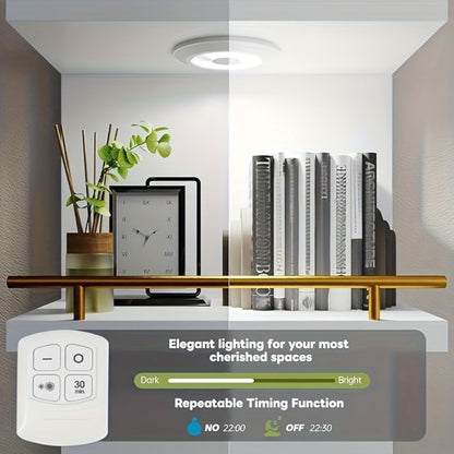 Floating Wall Shelves with LED Light - 6 & 8 Tier Wall Mounted Display Shelf Unit with Anti-Slip Rails for Bedroom