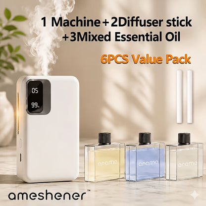 Ultrasonic Essential Oil Diffuser 1800mAh USB Rechargeable, 7-Level Fine Mist Control, Cordless Aromatherapy for Bedroom Bathroom Office